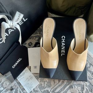 Brand new (never worn) Chanel Mules size 39